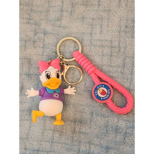 Daisy Duck Keychain Pink and Purple One Size